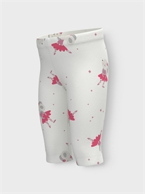 NAME IT Trekvart Leggings Vivian Capri Bright White